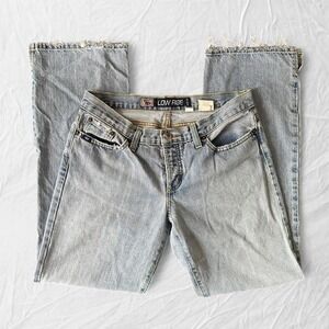 Cruel Girl low rise blue bootcut jeans